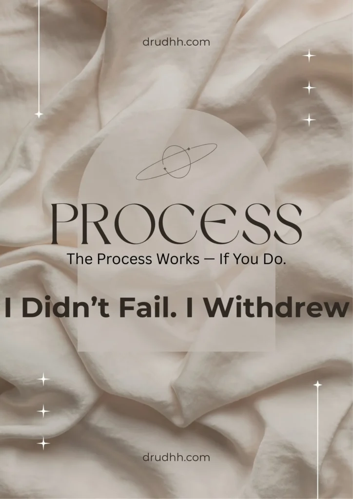 Why I Quit Before I Start